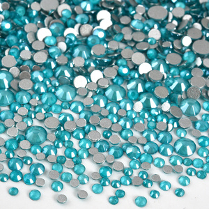 Oleeya Mixed Size Vidro Strass Atacado Mocha FlatBack Não Hotfix Strass Cristal 2028 para Nails Art Decoração - Product Image 3