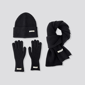 Ensemble 3 pièces Chapeaux en tricot d'hiver de haute qualité, chauds et doux Trois pièces pour <span class=keywords><strong>femme</strong></span> Chapeau-écharpe Gants Ensemble 3 pièces pour <span class=keywords><strong>femme</strong></span> - Product Image 1
