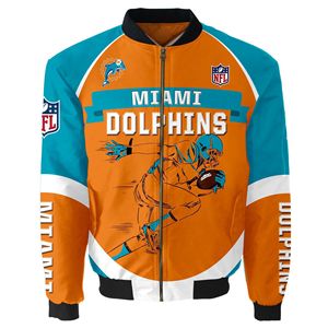 Stampa digitale Casual squadra di calcio invernale da Baseball uniforme pilota da corsa Bomber impermeabile giacca calda accetta modelli personalizzati - Product Image 3