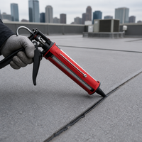 Pistolet à calfeutrer robuste, outil d'application professionnel pour le jointoiement des carreaux et l'étanchéité des fenêtres