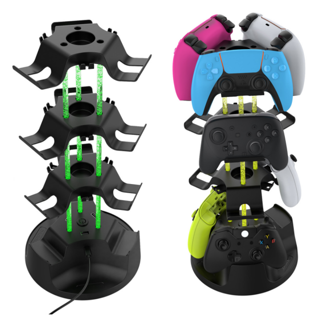 Universal Charging Storage Rack for Nintendo Switch Pro / PS5 / PS3 / PS4 Xbox Game Controller Joystick Holder Charger Dock