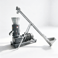 Petite machine à granulés de sciure à matrice plate, moulin à granulés de bois biomasse pour transformer les déchets de bois en granulés de combustion de 6 mm