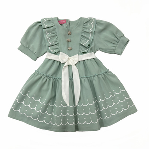 Robe d'été pour bébé fille et femme, avec nœud à la taille et dentelle, vente en gros de l'usine Jinhai, produit phare pour le commerce extérieur - Product Image 3