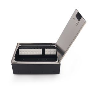 Sistema Moderno de Cajas de Piso para Energía y Datos con Marco de Acero Inoxidable para Salas de Conferencias - Product Image 5