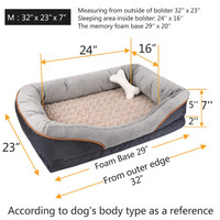 Lit pour chien en peluche imperméable confortable personnalisé lit de luxe pour chien chat doux lavable lit pour chat coussin amovible pour animal de compagnie