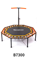 TIANXIN Trampoline hexagonal pliable pour fitness, structure robuste, ressorts silencieux, trampoline d'intérieur de 50 pouces pour usage domestique