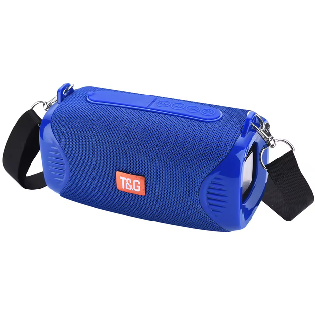 T&G 117 Blue Portable BT Waterproof Outdoor High-Resolution Column Loudspeaker Box Portable Wireless Speaker