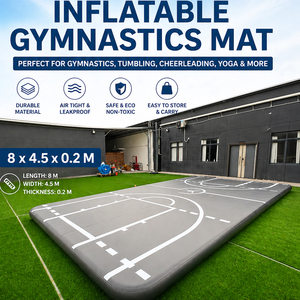 Tapis d'air gonflable pour la gymnastique, le cheerleading et le yoga, en PVC avec pompe, pour la maison, la salle de sport et l'extérieur, DWF Air Track Ext - Product Image 6