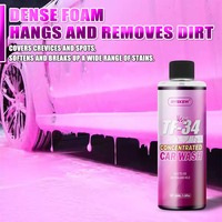 Shampoing auto moussant rose haute performance, nettoyant pré-lavage et cire pour peinture automobile, liquide de nettoyage vitres, fluide d'entretien auto