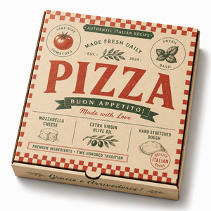 Boîte à pizza en carton ondulé <span class=keywords><strong>jetable</strong></span> écologique avec logo personnalisé en gros pour l'emballage de la restauration rapide et des boulangeries - Product Image 2