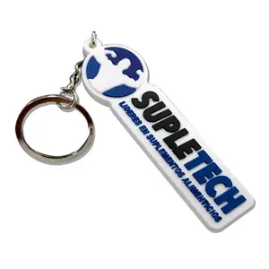 3D Logo Custom Rubber Keychain Soft PVC Rubber Key Chains Wholesale