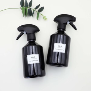 Trong Kho 500Ml Vòng Vai dốc Chai Màu Đen Với Tất Cả Các Nhựa Kích Hoạt Phun Cho Nước Nhà Bếp Tắm Làm Đẹp Tóc Làm Sạch - Product Image 4