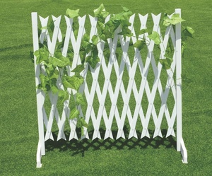 Freestanding Outdoor Portable Expandable Garden Privacy Screen Divider <b>Plastic</b> Trellis with Stand - Product Image 3