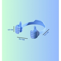 SC ECOMMERCE FF-L02C-GBSZ Lot de 2 supports de téléphone de bureau intelligents avec suivi, noir et bleu, qualité supérieure, accessoires pour téléphone portable fabriqués aux États-Unis