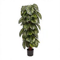 Plantes artificielles en pot pour la décoration intérieure : Monstera, Selloum, Calathea, Totem Plant, arrangements floraux pour événements