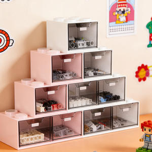 Boîte de rangement cosmétique en <span class=keywords><strong>plastique</strong></span> transparente, empilable, type <span class=keywords><strong>tiroir</strong></span>, boîte de finition de <span class=keywords><strong>bureau</strong></span>, rangement de fournitures de <span class=keywords><strong>bureau</strong></span> - Product Image 3