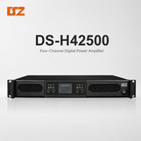 Amplificateur de puissance numérique PA de classe D 4*2500W, amplificateur de puissance PFC à 4 canaux à large plage de tension pour système de sonorisation de scène