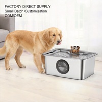 Bebedero Automático para Mascotas de Acero Inoxidable Premium - Capacidad de 11L, Bomba Ultrasilenciosa, Filtro Inteligente LED, Resistente al Agua, Alimentado por USB