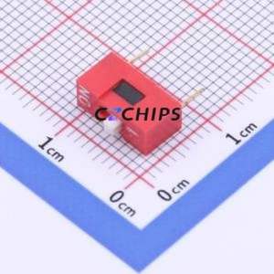 DS1040-01RN DIP Switch Through hole Component (THT) Switch 1 2.54mm Red - Product Image 1