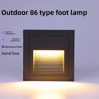Lampe murale LED d'extérieur à détection de mouvement IP65 en aluminium pour escaliers, télécommande, double température de couleur 3000K/6000K, garantie 2 ans