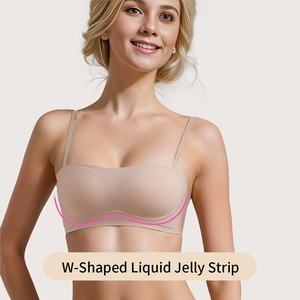 S-SHAPER confortable sans couture sans fil noir nu femme <span class=keywords><strong>soutien</strong></span>-<span class=keywords><strong>gorge</strong></span> mince sangle tricoté tissu respirant Shaper pour adultes - Product Image 2