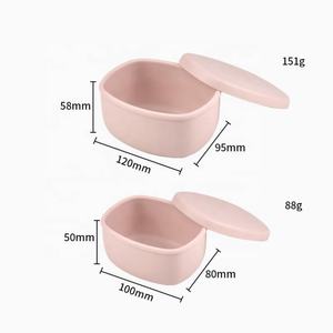 Household 2Pcs <b>Set</b> Food Grade Silicone Lunch <b>Box</b> Fruit Food Snack Storage Container Leak Proof Silicone Oval Lunch Bento <b>Box</b> - Product Image 6