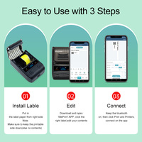 Imprimante portable DETONGER DP23 DP230, petite imprimante pour codes QR, codes-barres et étiquettes