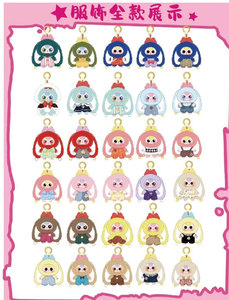 Bébé trois jolie fille cadeau Macaron lapin V2 boîte aveugle peluche bébé trois Lilyrabbit <span class=keywords><strong>ville</strong></span> V2 boîte aveugle - Product Image 3