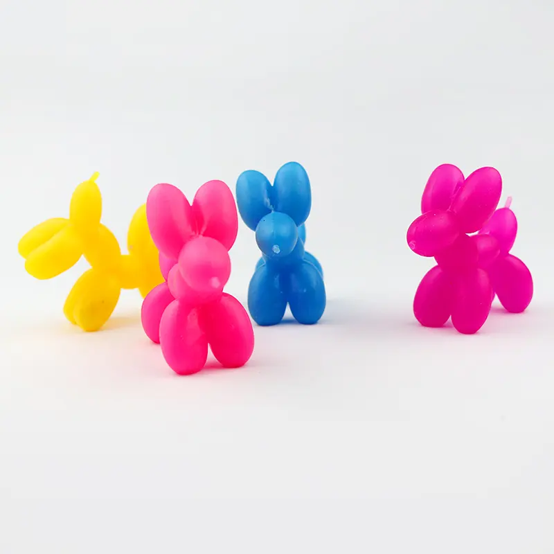 Crianças plástico alívio do estresse, balão de esticar, cão tubo colorido, tubos pop sensorial, brinquedo confiável