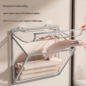 Waterproof Bathroom <b>Clothes</b> <b>Storage</b> Bag Wall Mounted Hanging Organizer Moisture Proof Towel Dustproof Shield - Product Image 2