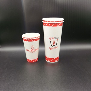 Gobelet en papier unique personnalisé imprimé écologique 12oz 16oz 22oz 30oz pour boissons froides, jus, boissons, 400ml avec couvercles pour fête, club, boutique, restaurant - Product Image 4
