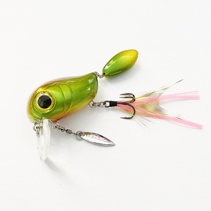 54mm 8g esca pesciolino galleggiante Crankbait <span class=keywords><strong>spigola</strong></span> <span class=keywords><strong>con</strong></span> esca di superficie da <span class=keywords><strong>pesca</strong></span> <span class=keywords><strong>con</strong></span> amo in piuma - Product Image 5