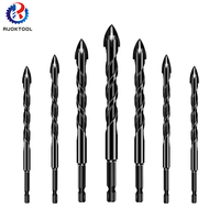RUOKTOOL alliage Triangle tige hexagonale rainure en spirale croix sec humide forage brique céramique carrelage verre foret foret