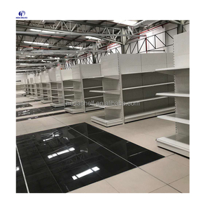 Custom Heavy Duty Iron Metal Retail Shelf Display Supermarket Gondola Shelving Rack shelves for retail store price