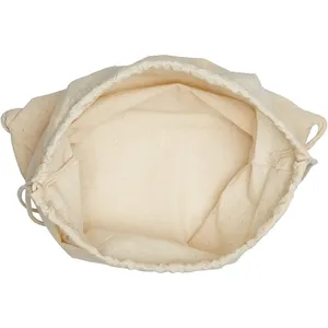 Bolsa de Joyería de Algodón Blanco Ecológica con Cordón, Impresión de Logotipo Personalizado, Venta al Por Mayor, Promoción de Fábrica, Lona con Letras - Product Image 6