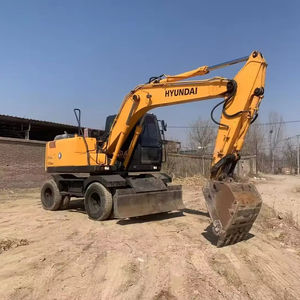 Excavatrice sur pneus Hyundai d'occasion 150W, 15 tonnes, moteur hydraulique, composant principal, modèle 2021, capacité de la benne de 0,7 m, 2001-4000 heures - Product Image 1