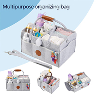 Organisateur de couches pour bébé KUYUE, organisateur de table à langer et bac de rangement essentiel pour la chambre d'enfant