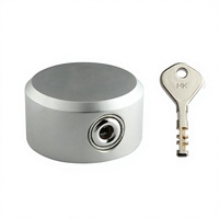 MK618 Rond Caché Acier Manille Cadenas Serrure De Porte De Garage