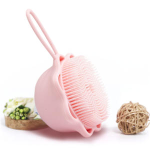 Cepillo de silicona suave <span class=keywords><strong>para</strong></span> el pelo <span class=keywords><strong>para</strong></span> bebé, cepillo de limpieza de cuero cabelludo, <span class=keywords><strong>para</strong></span> ducha - Product Image 4