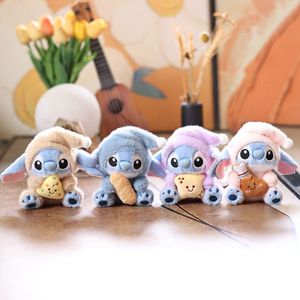 Nouveau porte-clés mignon en forme de pain de dessin animé, pendentif brodé, breloque en peluche animale anime, ornement brodé, porte-clés pas cher en stock - Product Image 2