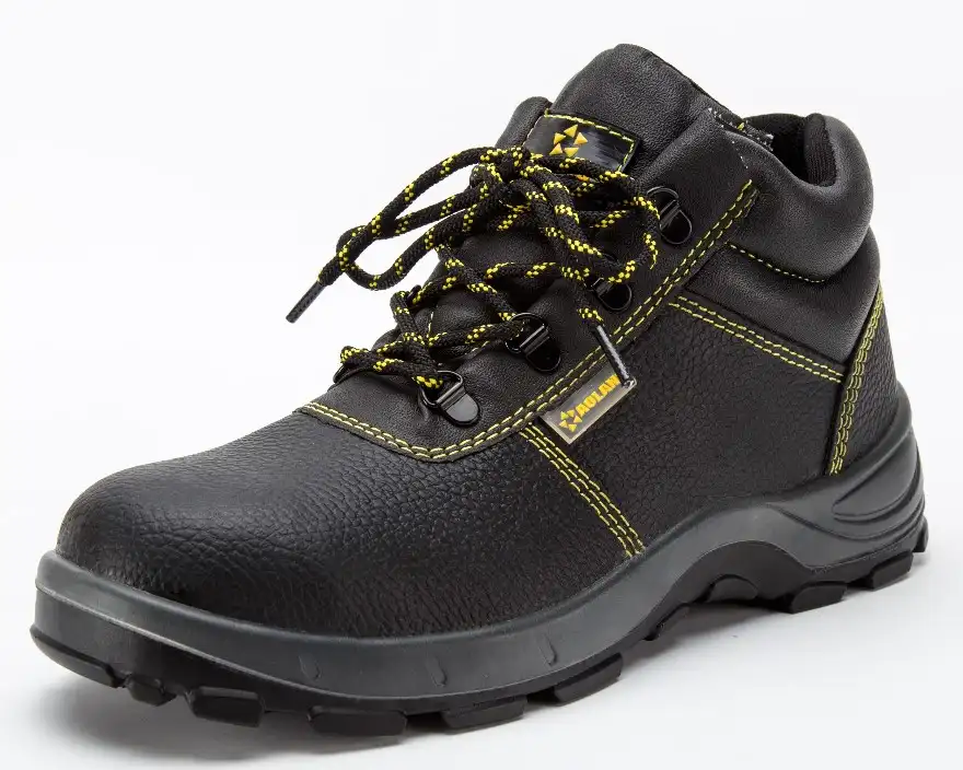 Marka deri çelik ayak endüstriyel güvenlik ayakkabıları