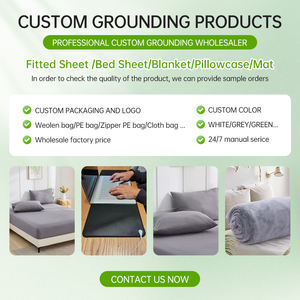 Drap de lit en cuir PU pleine grandeur tapis de sommeil anti EMF avec drap plat de mise à la terre pour le bien-être et la récupération - Product Image 6