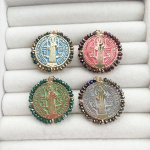 BD-B5163 Multi Christianisme pendentifs pour la fabrication de bijoux pendentifs en or <span class=keywords><strong>et</strong></span> breloques saint Vierge Marie pendentifs pour le bricolage - Product Image 2