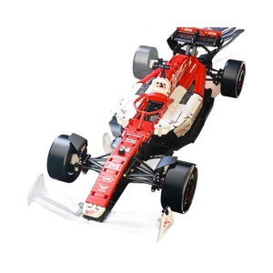 Voiture de course de Formule <span class=keywords><strong>1</strong></span> en blocs de construction en plastique ABS, puzzle DIY à assembler, jouet pour enfants à petites particules, cadeau, vente en gros transfrontalière - Product Image 5