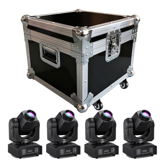 MINGJIE 60W LED Moving Head Stage Lights with DMX512 Control - 8 Gobos & 8 Colors, Sound Activated, Compact DJ Light for Wedding