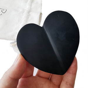 3D a forma di cuore nero Bianstone guha Board viso massaggio Guasha - Product Image 6