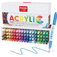 Stylos gel acryliques Bview Guangna 288 couleurs, marqueurs colorés, surligneurs, stylos peinture, marqueur acrylique haute brillance pour travaux manuels DIY