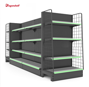 Estantería <span class=keywords><strong>de</strong></span> Doble Cara para Exhibición en Tiendas, <span class=keywords><strong>Precio</strong></span> <span class=keywords><strong>de</strong></span> Fábrica, Estantería <span class=keywords><strong>de</strong></span> Góndola Negra para Supermercados - Product Image 5