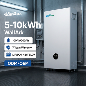Système de stockage d'énergie solaire mural 5kWh-10kWh, alimentation à cellules haute sécurité pour maison, villa, résidence - PST-Montage mural PST- - Product Image 1