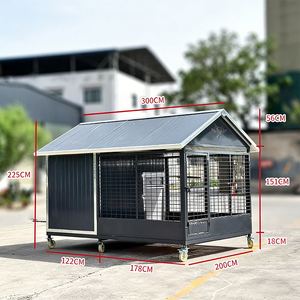 高强度碳钢现代经典简约狗舍户外防风防腐透气宠物屋 - Product Image 2